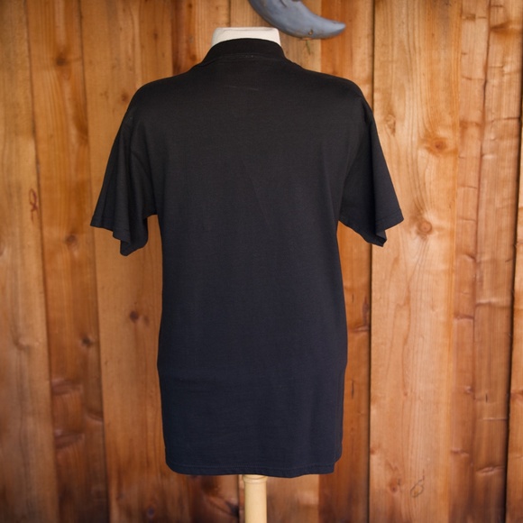 Vintage Christine Alexander 100% Cotton Jewel Studded Zipper Black Shirt Size S - Picture 12 of 17